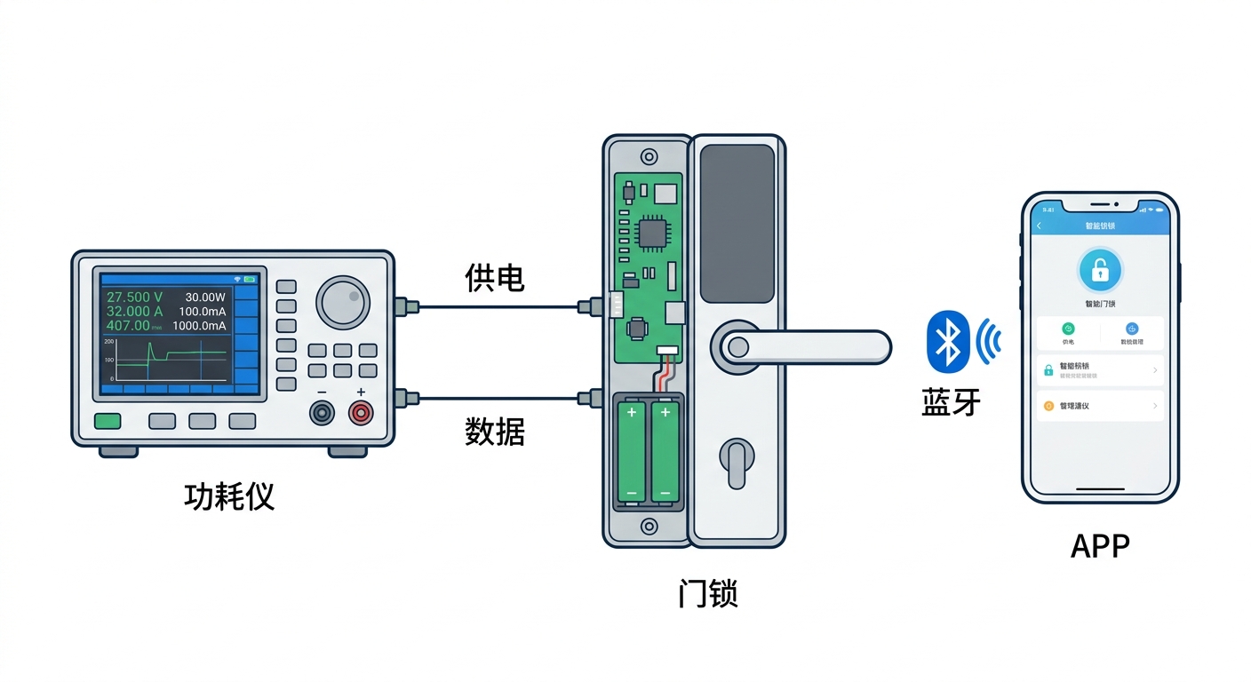 功耗数据链路示意